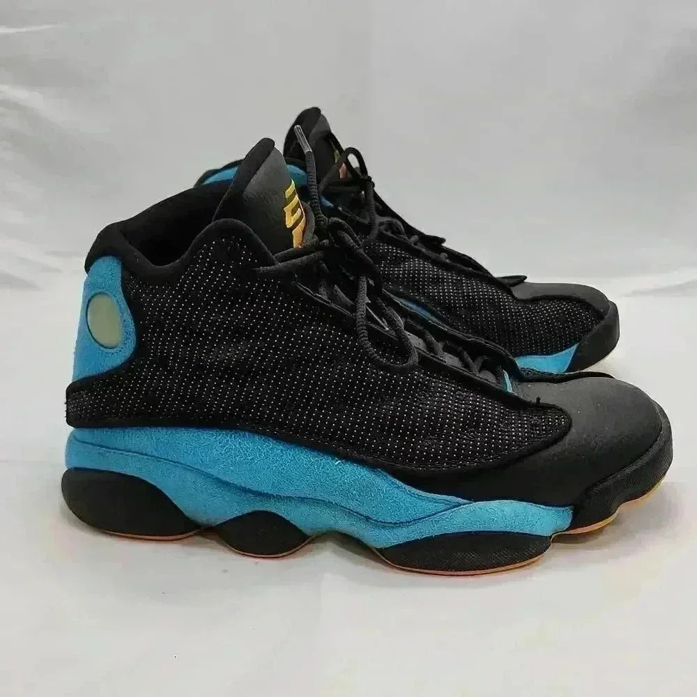 Nike Air Jordan Men's XII CP3 Chris Paul Basketball Shoes Black Blue Size 7.5